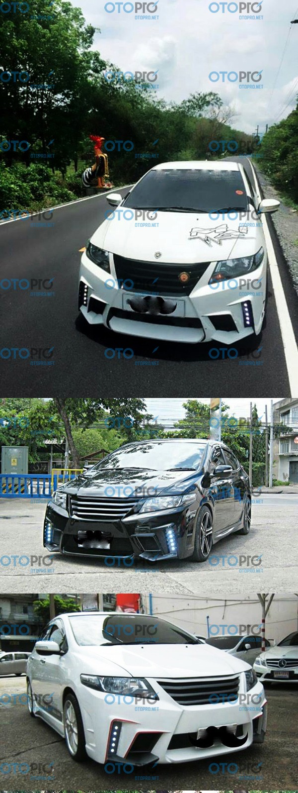 Bodykit cho Honda City 2010-2012 mẫu NT1 nhập khẩu Thái Lan