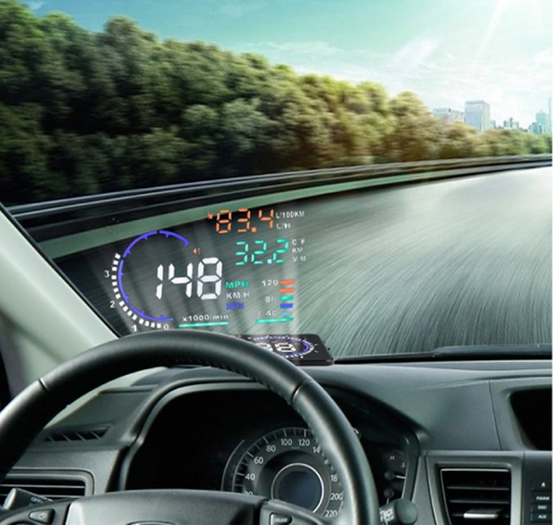 Bộ hiển thị tốc độ trên kính lái HUD A8 cho xe Vios 2008-2013