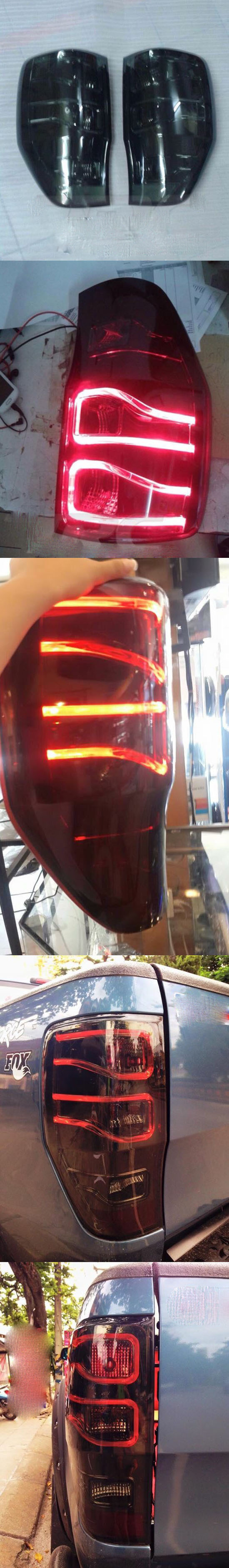 Đèn hậu độ LED nguyên bộ xe Ranger 2013-2016 mẫu Mercedes
