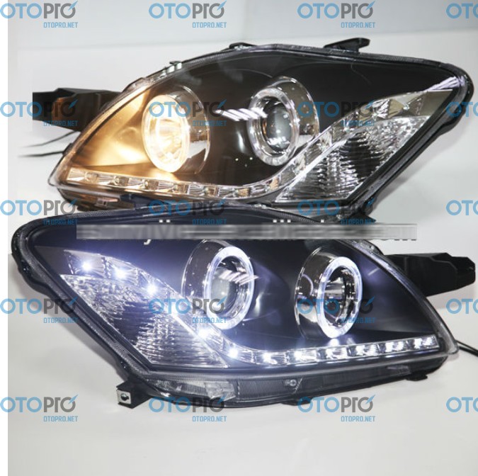 Đèn pha độ LED nguyên bộ xe Toyota Vios 2008-2012 AE