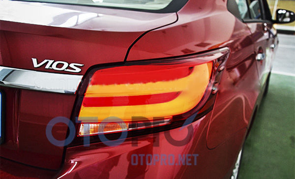 Đèn hậu độ LED nguyên bộ cho xe Vios 2014 kiểu BMW